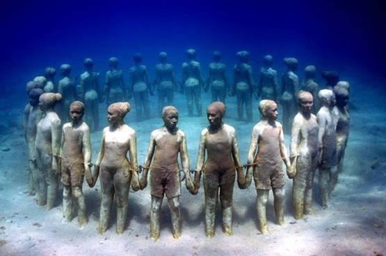 L'Art Museum di Cancun, il primo museo sott'acqua del mondo