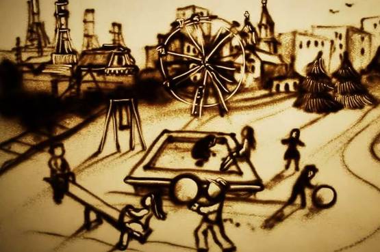 Raccontare storie con la meravigliosa arte dei disegni di sabbia
