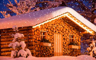 Un intimo chalet di montagna per un romantico weekend fra le nevi