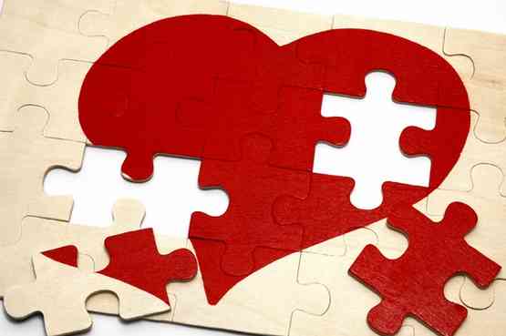Un romantico puzzle per il tuo biglietto d'amore