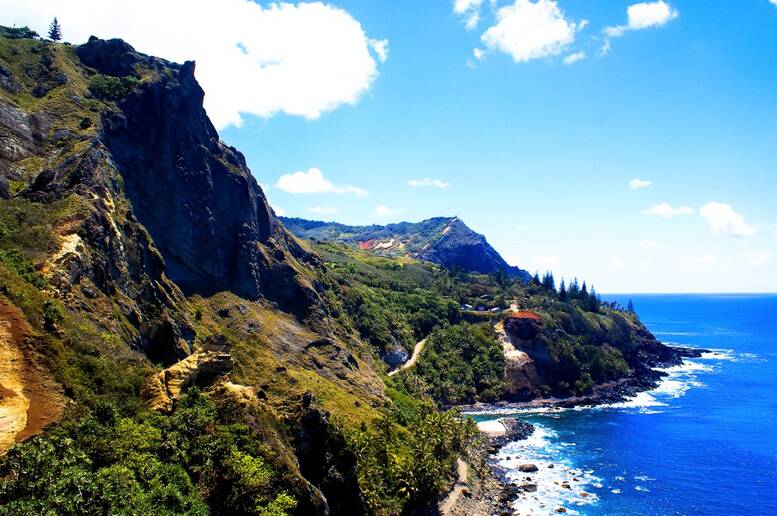 Il panorama da sogno delle isole Pitcairn