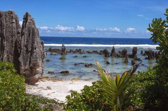 Uno scorcio dell'isola di Nauru