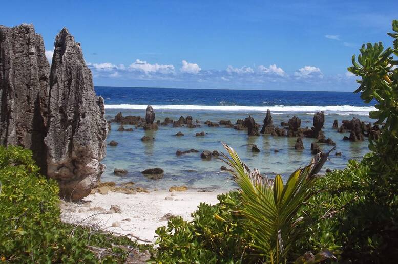 Uno scorcio dell'isola di Nauru