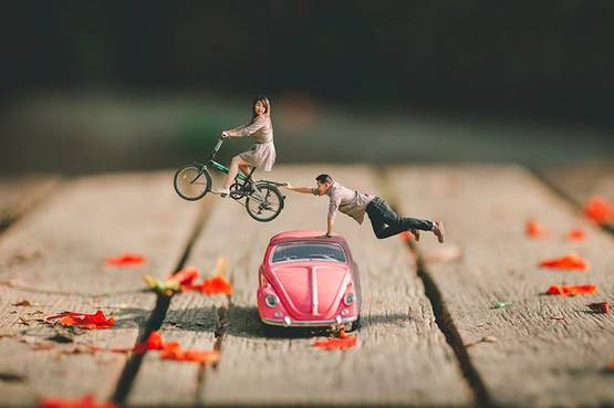 Effetti fotografici speciali per un album di nozze davvero senza pari