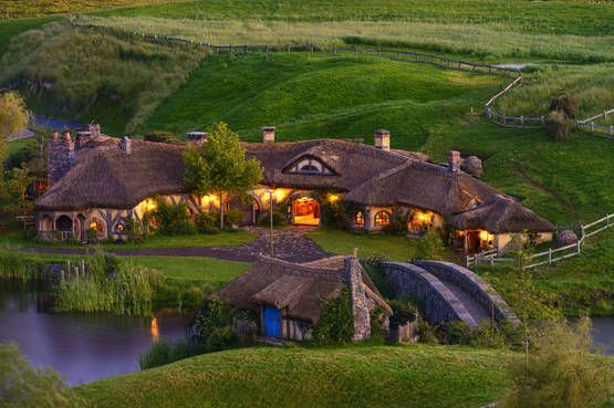 Una delle originali sistemazioni dell'Hobbit Motel neozelandese
