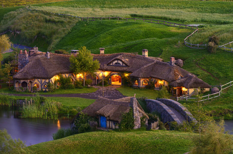 Una delle originali sistemazioni dell'Hobbit Motel neozelandese