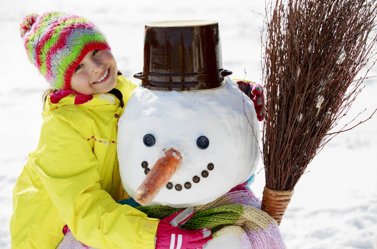 Uno speciale pupazzo di neve