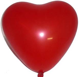 Palloncini rossi a forma di cuore - 100 pezzi