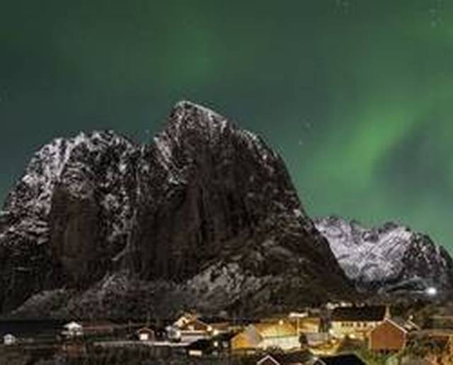 Aurora boreale alle Isole Lofoten