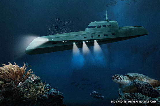 Una lussuosa fuga romantica in un sommergibile, nel cuore del mare caraibico