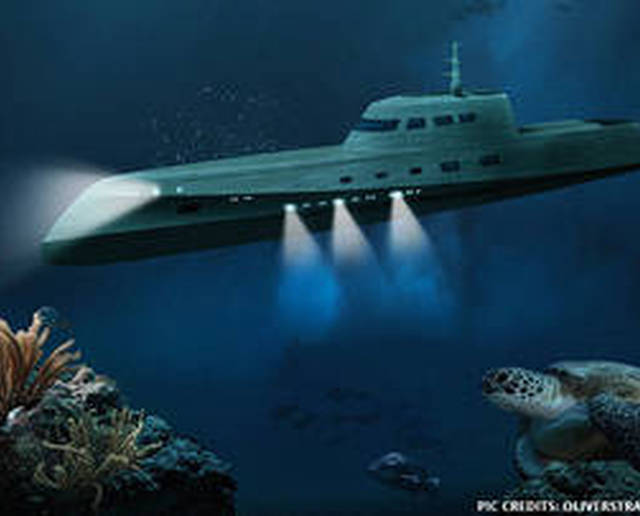 Una lussuosa fuga romantica in un sommergibile, nel cuore del mare caraibico